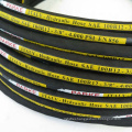 High Strengthen  Four steel spiral Cloth Covered 3/4 Inch Industrial Excavator hose SAE 100R12